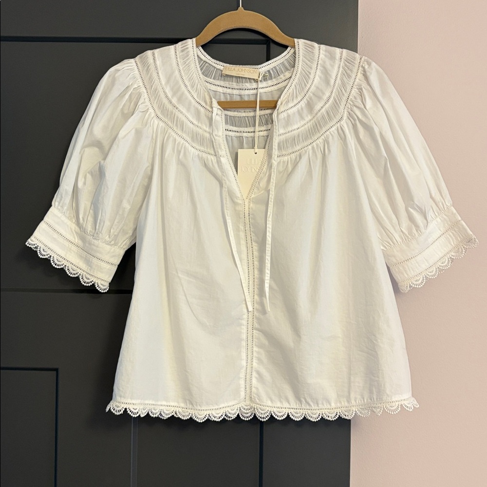 BNWT Ulla Johnson Dylan Top in Cowrie - Picture 6 of 9